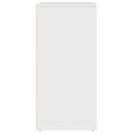 Сайдборд, бял, 79x38x80 см, инженерно дърво