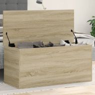 Кутия за съхранение, дъб сонома, 100x42x46 см, инженерно дърво