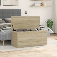 Кутия за съхранение, дъб сонома, 100x42x46 см, инженерно дърво