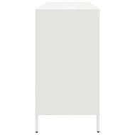 Бюфет, бял, 135x39x73,5 см, студеновалцувана стомана