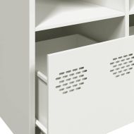 Бюфет, бял, 135x39x73,5 см, студеновалцувана стомана