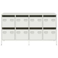 Бюфет, бял, 135x39x73,5 см, студеновалцувана стомана