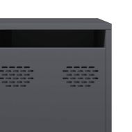 ТВ шкаф, антрацит, 202x39x43,5 см, студеновалцувана стомана