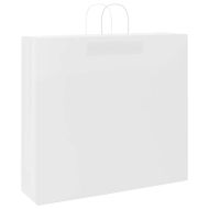 Хартиени торбички 250 бр с дръжки бели 54x15x49 см