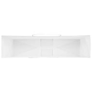Хартиени торбички 250 бр с дръжки бели 54x15x49 см