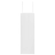 Хартиени торбички 250 бр с дръжки бели 26x12x35 см