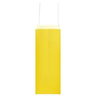 Хартиени торбички 250 бр с дръжки жълти 18x8x22 см