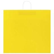 Хартиени торбички 50 бр с дръжки жълти 54x15x49 см