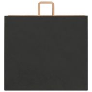 Хартиени торбички 250 бр с дръжки черни 54x15x49 см