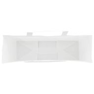 Хартиени торбички 250 бр с дръжки бели 54x15x49 см