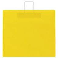 Хартиени торбички 250 бр с дръжки жълти 54x15x49 см