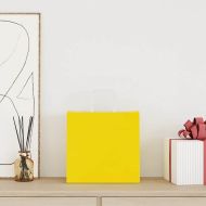 Хартиени торбички 250 бр с дръжки жълти 26x17x25 см