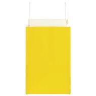 Хартиени торбички 250 бр с дръжки жълти 26x17x25 см