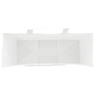 Хартиени торбички 250 бр с дръжки бели 32x12x42 см