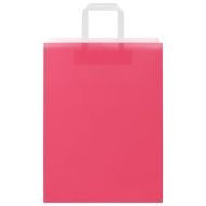 Хартиени торбички 50 бр с дръжки розови 32x22x28 см