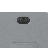 Електрически наклоняем стол, светлосив, текстил