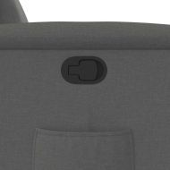 Реклайнер, тъмносив, текстил