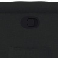 Изправящ реклайнер стол, черен, текстил