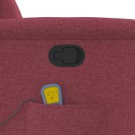 Масажен наклоняем стол, виненочервен, текстил