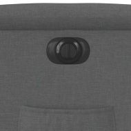 Електрически наклоняем стол, тъмносив, текстил