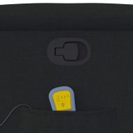 Масажен изправящ стол реклайнер, черен, текстил