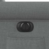 Електрически наклоняем стол, тъмносив, текстил