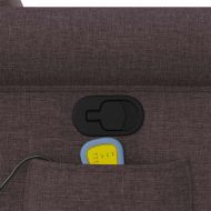 Масажен наклоняем стол, тъмнокафяв, текстил