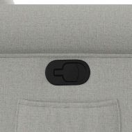 Изправящ реклайнер стол, облачно сив, текстил