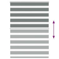 Зеброва щора 95x100 см Ширина на плата 90,9 см Полиестер