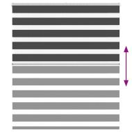 Зеброва щора 135x100 см Ширина на плата 130,9 см полиестер