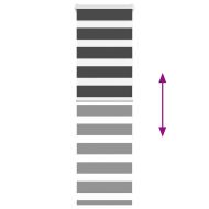 Зеброва щора черна 40x150 см ширина на плата 35,9 см полиестер