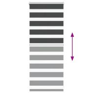 Зеброва щора черна 65x100 см Ширина на плата 60,9 см Полиестер