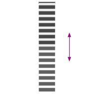 Зеброва щора черна 40x200 см ширина на плата 35,9 см полиестер