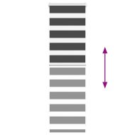 Зеброва щора черна 50x100 см ширина на плата 45,9 cm полиестер