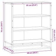 Шкаф Grey Sonoma 68x35x76 cm Изработена дървесина и метал