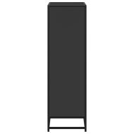 Библиотека, черна, 65,5x33x107,5 см, инженерно дърво