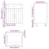 Кухненски шкаф Lucca, дъб сонома, инженерно дърво