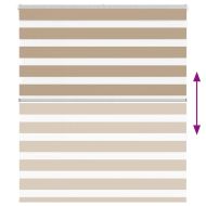 Зеброва щора 125x150 см Ширина на плата 120,9 см полиестер