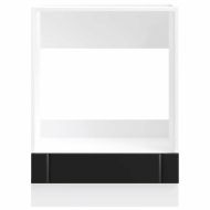 Шкаф за фурна, Lucca, черен, инженерно дърво