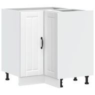 Кухненски ъглов шкаф Lucca, бял, инженерно дърво