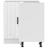 Кухненски ъглов шкаф Lucca, бял, инженерно дърво