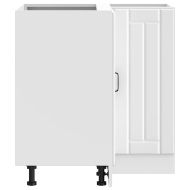 Кухненски ъглов шкаф Lucca, бял, инженерно дърво