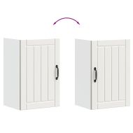 Кухненски стенен шкаф Lucca, бял, инженерно дърво