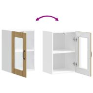 Кухненски стенен шкаф със стъклена врата Lucca дъб сонома