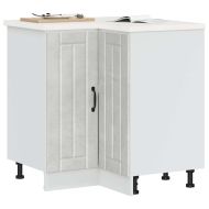 Кухненски ъглов шкаф Lucca, бетонно сив, инженерно дърво