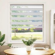 Зеброва щора бял 105x100 см Ширина на плата 100,9 см полиестер