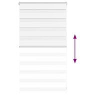 Зеброва щора бял 75x100 см Ширина на плата 70,9 см Полиестер