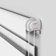 Зеброва щора бял 45x200 см Ширина на плата 40,9 см Полиестер