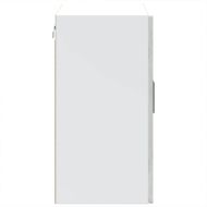 Кухненски стенен шкаф със стъклена врата Porto бетонно сив