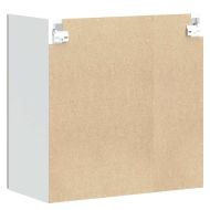 Кухненски стенен шкаф със стъклена врата Porto бял гланц